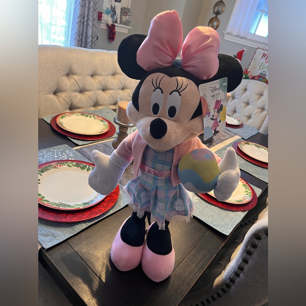 Disney Minnie Mouse Plush Toy - Pink and Blue